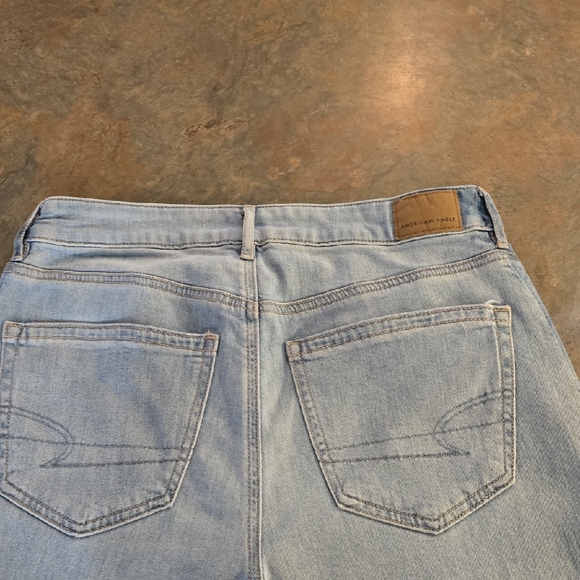 American Eagle Wide Leg Jeans Size Large - Picture 7 of 10